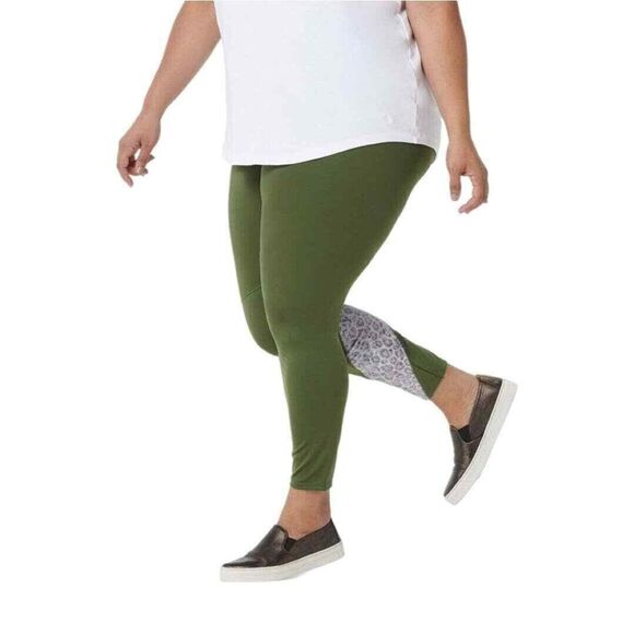 Soulgani Active Medium TALL Army Green Bali Beach Babe Leggings - Picture 1 of 4